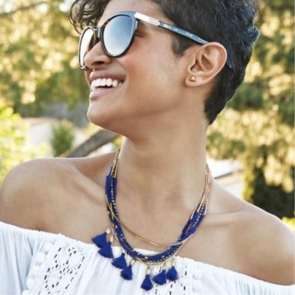 SOLD Stella & Dot Layered Tassel Necklace